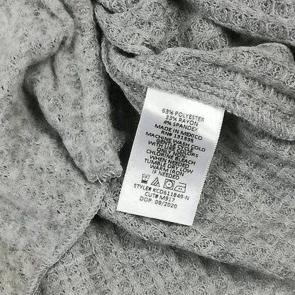 Socialite Women's Cropped Cardigan Sweater Large Grey NWT V-Neck Long Sleeve