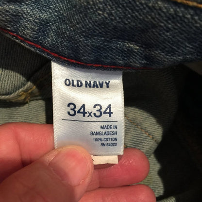 Old Navy Slim Authentic Original Refreshing 34 Waist Inseam 34 Blue Jeans Boot