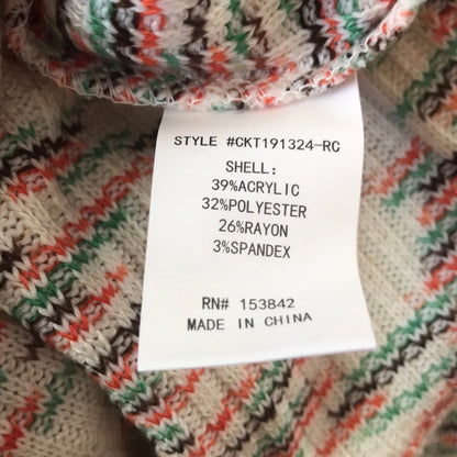 Code X Mode NWT Scoop Neck Multicolor Sweater size Small
