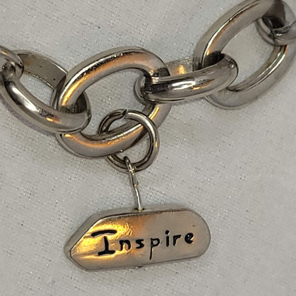 Vintage Charm bracelet watch stainless steel HOPE INSPIRE FAITH