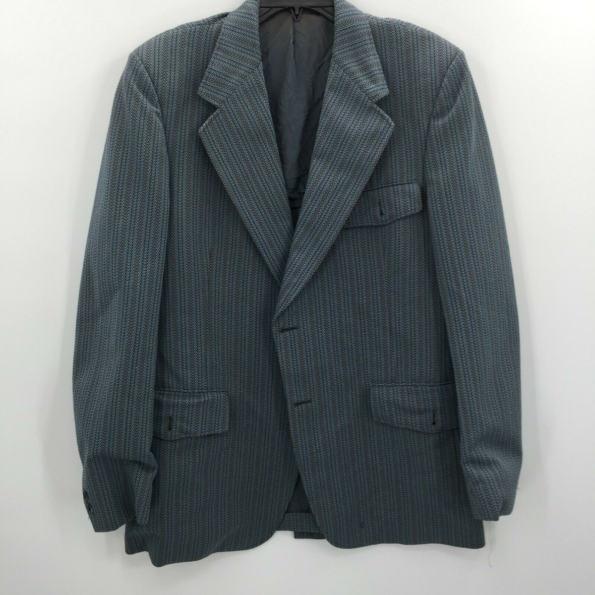 Hart Schaffner Marx Vintage Stripe 2 Piece Blazer Jacket Pants Suit ROCKABILLY
