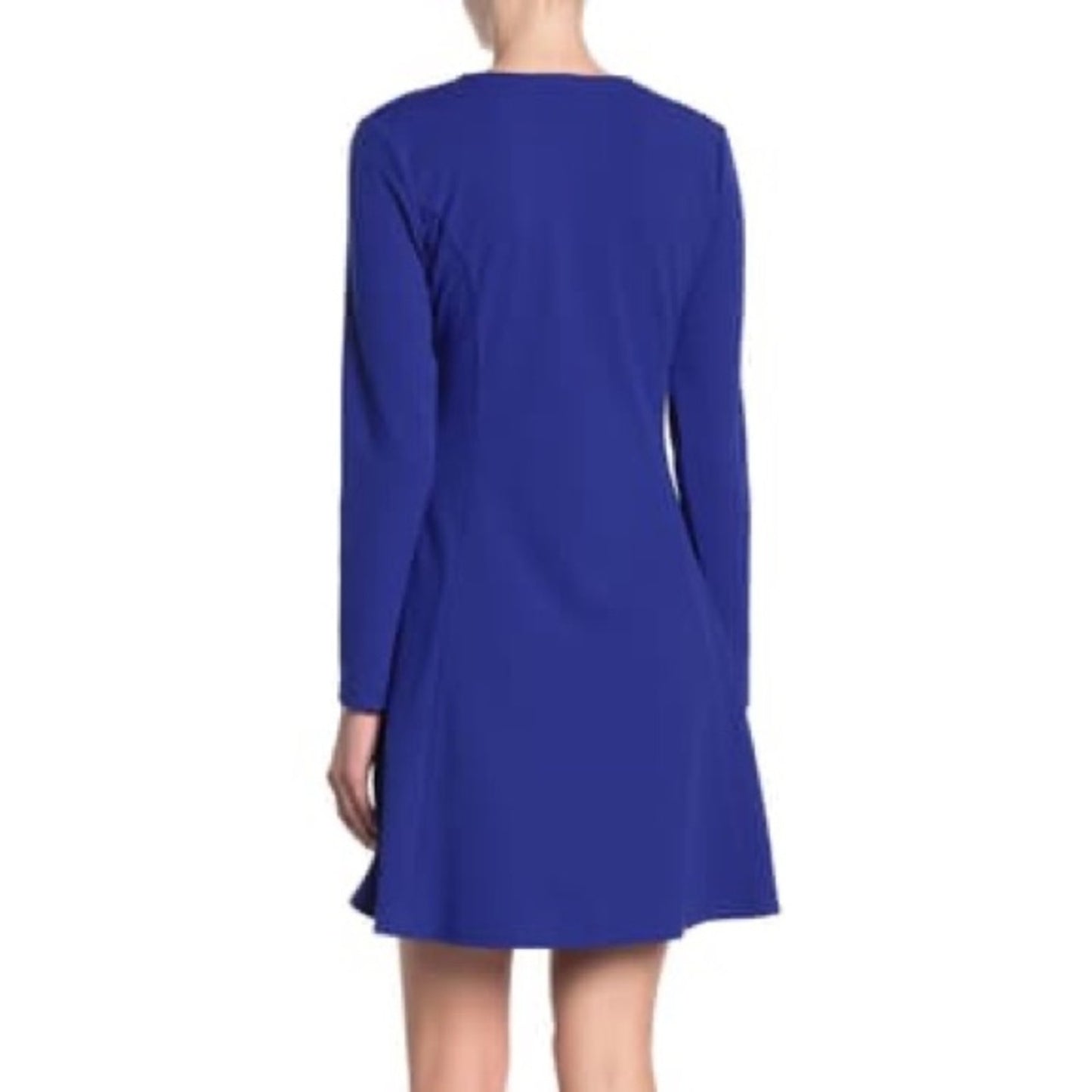 Tash + Sophie V Neck Fit & Flare Dress XSmall XS NEW Royal Blue