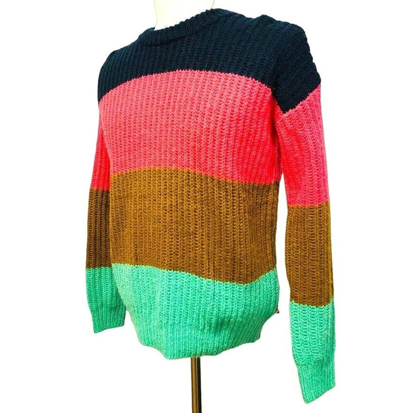 Bienvenue Maison Scotch & Soda Pullover Stripe Sweater Sz Small in Multi NWT