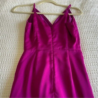 Harlyn V-Neck Special Occasion Dress Extra Large/XL NWT Spaghetti Straps fushia