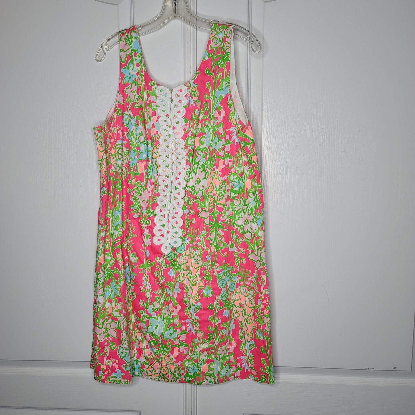 Lilly Pulitzer Sleeveless Cathy Shift Dress Size 16 Flamingo Pin Southern Charm