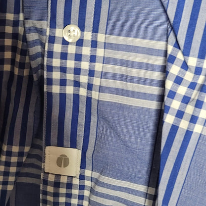Anthropologie Grayson The Hero Buttondown Alison Blue Plaid Cotton Shirt NWT 03