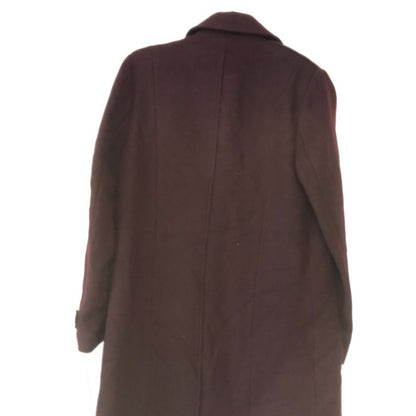 Marc New York NWT Winter Havana Bur Wool Melton Burgundy Coat Size 12