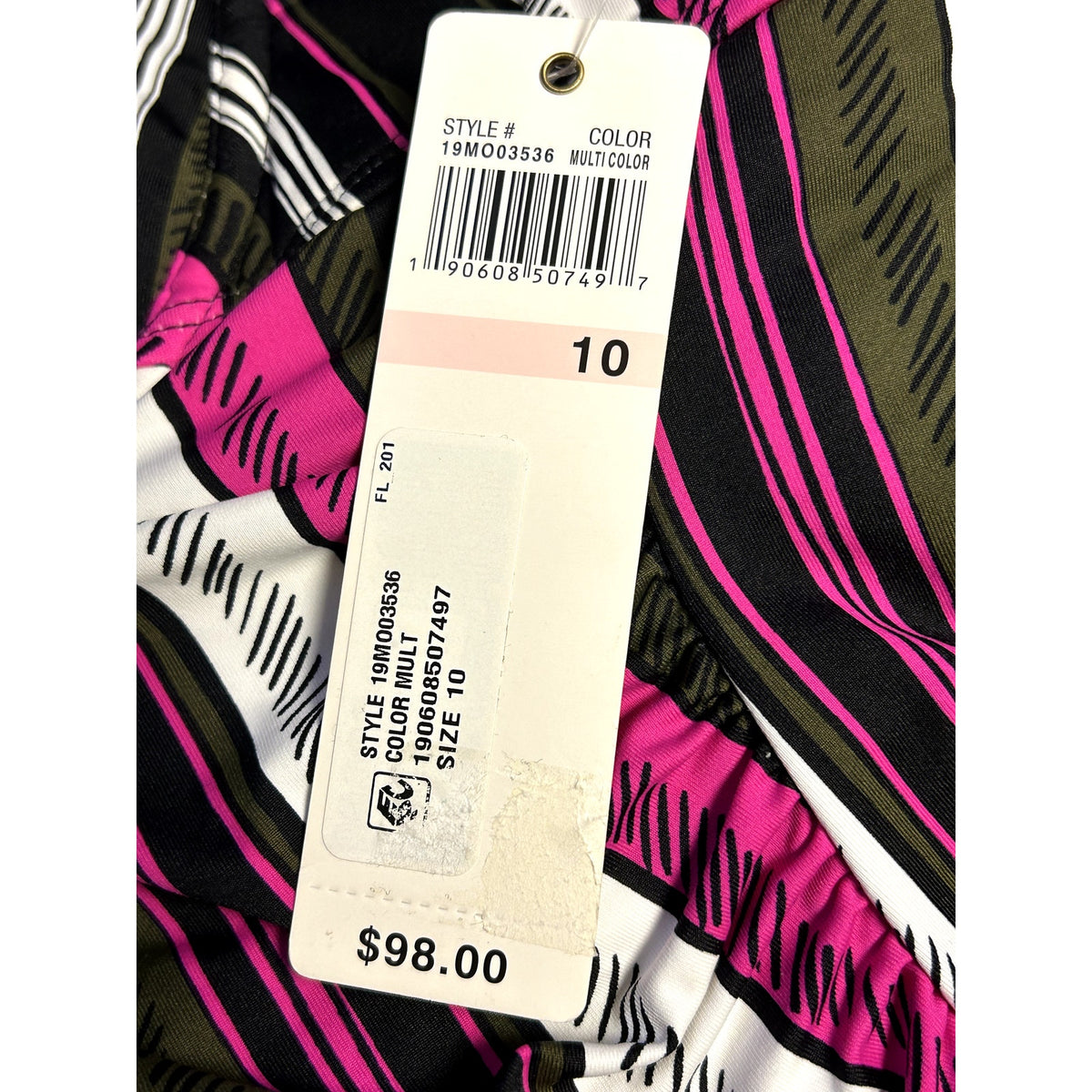 Anne Cole Signature NWT Sketchbook Stripe Underwire One-Piece Size 10