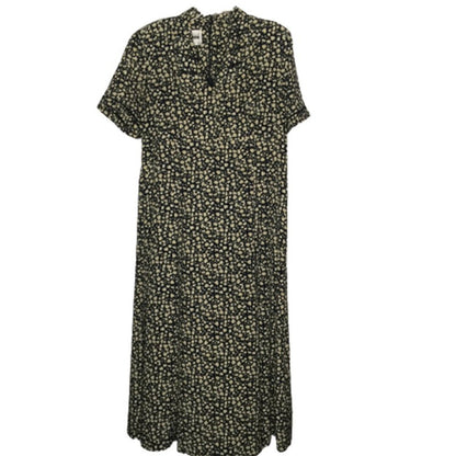Leslie Fay Dresses Short Sleeve Back Zip Floral VINTAGE MODEST PRAIRIE 16