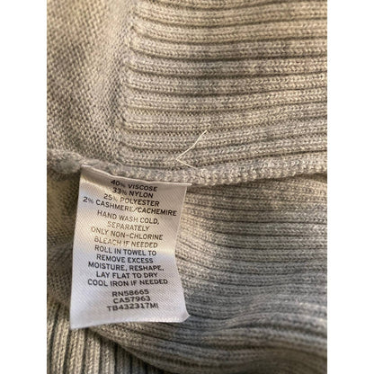 Treasure & Bond Silky Soft V Neck Sweater Extra Small GREY NWT - Cashmere Blend