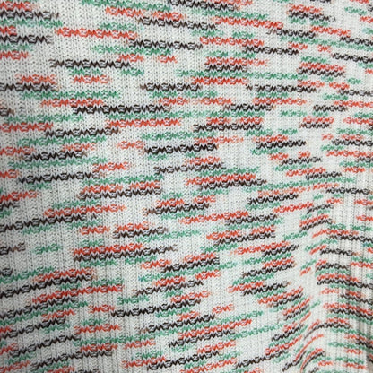 Codexmode Pullover Sweater Long Sleeve V- Neck Space Dye Green Multi Size Large