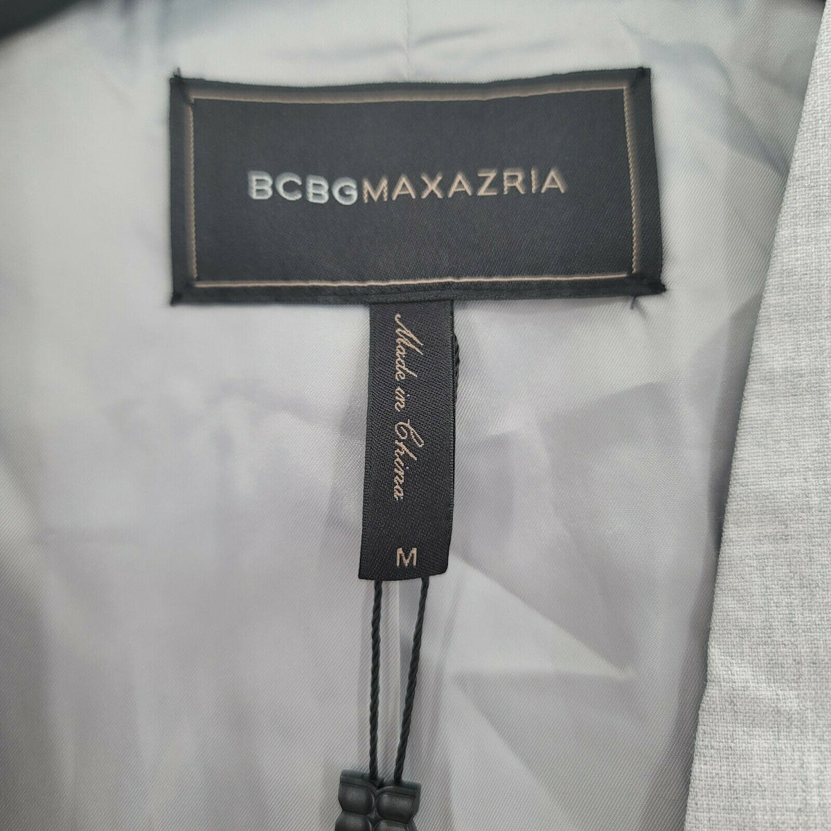 BCBGMAXAZRIA Longline Open Front Vest Coat Sleeveless Heather Gray Medium