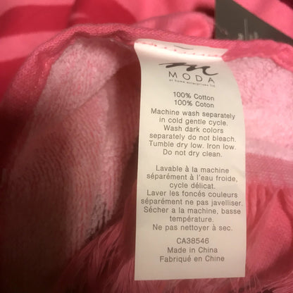 MODA NWT Aloha Rectangle Beach Towel Fringe BLANKET  Pink Red Pool Cruise large