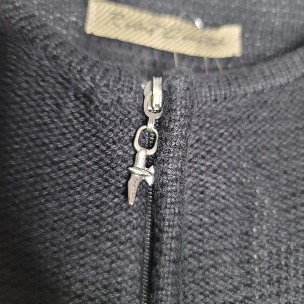 Robert Comstock 1/4 Zip Sweater Charcoal NEW Gray Knit Long Sleeve XL