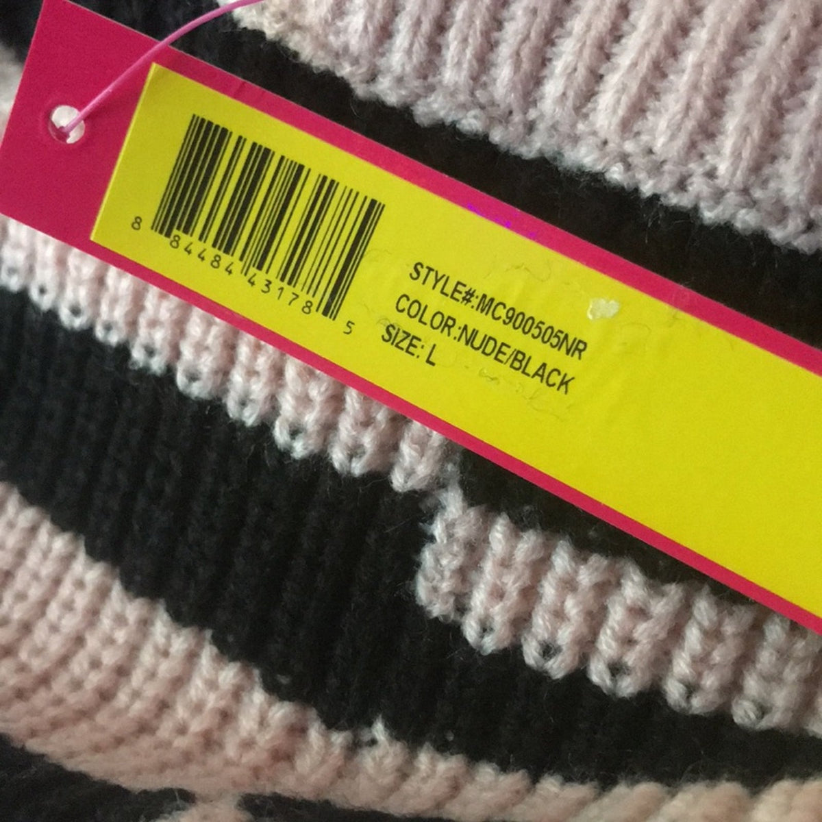 Catherine Malandrino NWT Black Pink Striped Colorblock Pullover Sweater Large