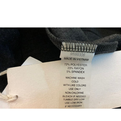 Two by Vince Camuto Back Seam Leggings Size PXXS/Petite 2XS in Dark Grey NWT