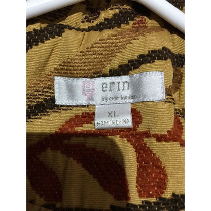 Erin London Women Tapestry Jacket Suit Multicolor Paisley Floral Size XL Heavy