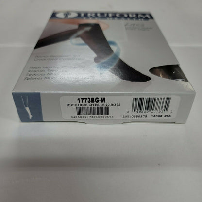 Truform Leg Health 1773 15-20* Medium Compression Socks Stocking Nude TRAVEL NEW
