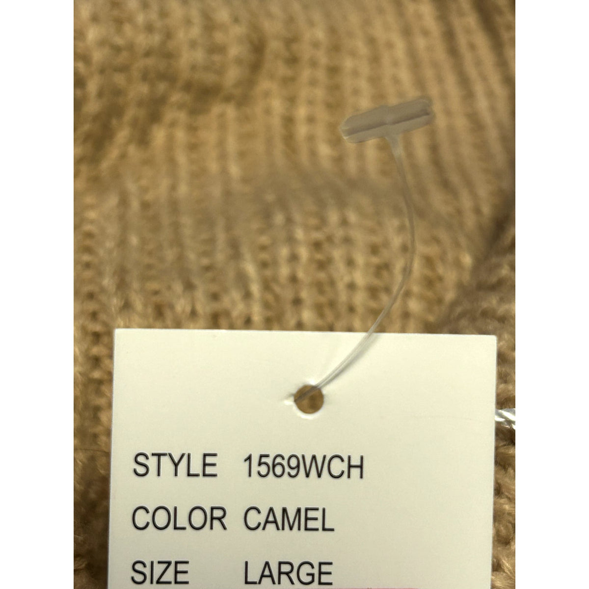 Wayf NWT Culver Turtleneck Long Sleeve Camel Tan Sweater Dress Size Large
