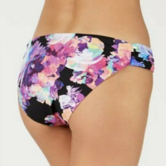 Bar III Bikini Bottoms Tabbed Sides Tech Floral Size Medium