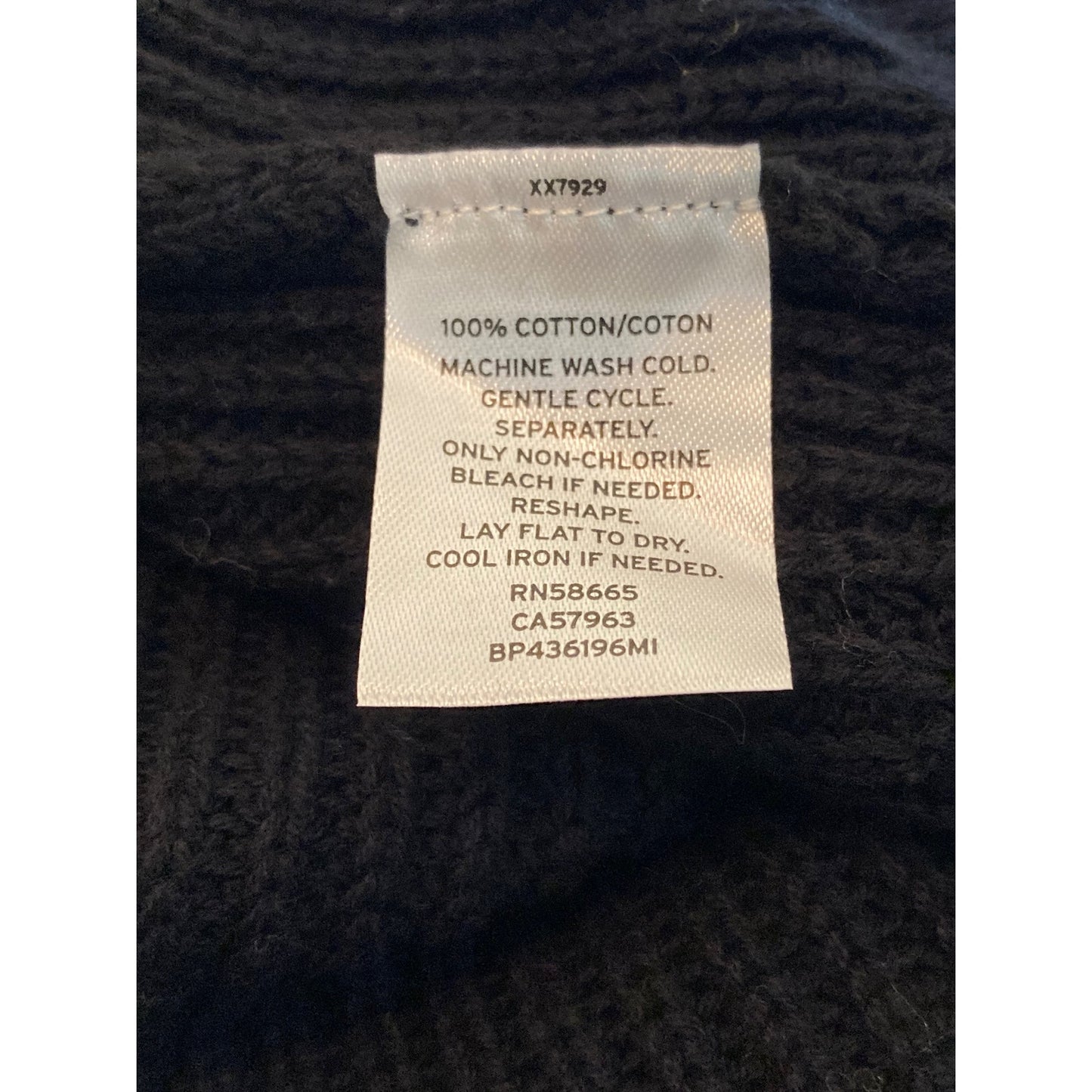 BP. Pointelle Trim Open Front Cardigan Sweater Sz Extra Small/XS in Black NWT