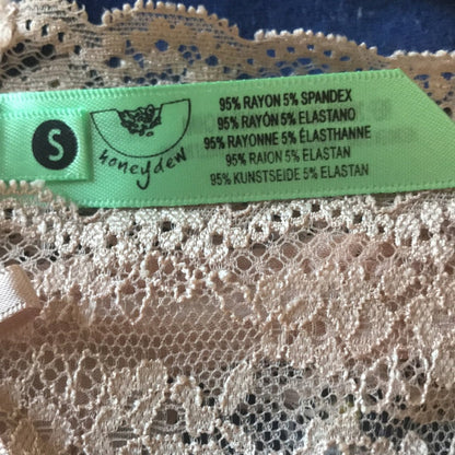 Honeydew Lady in Lace Thong Sandbar Heather Size Small