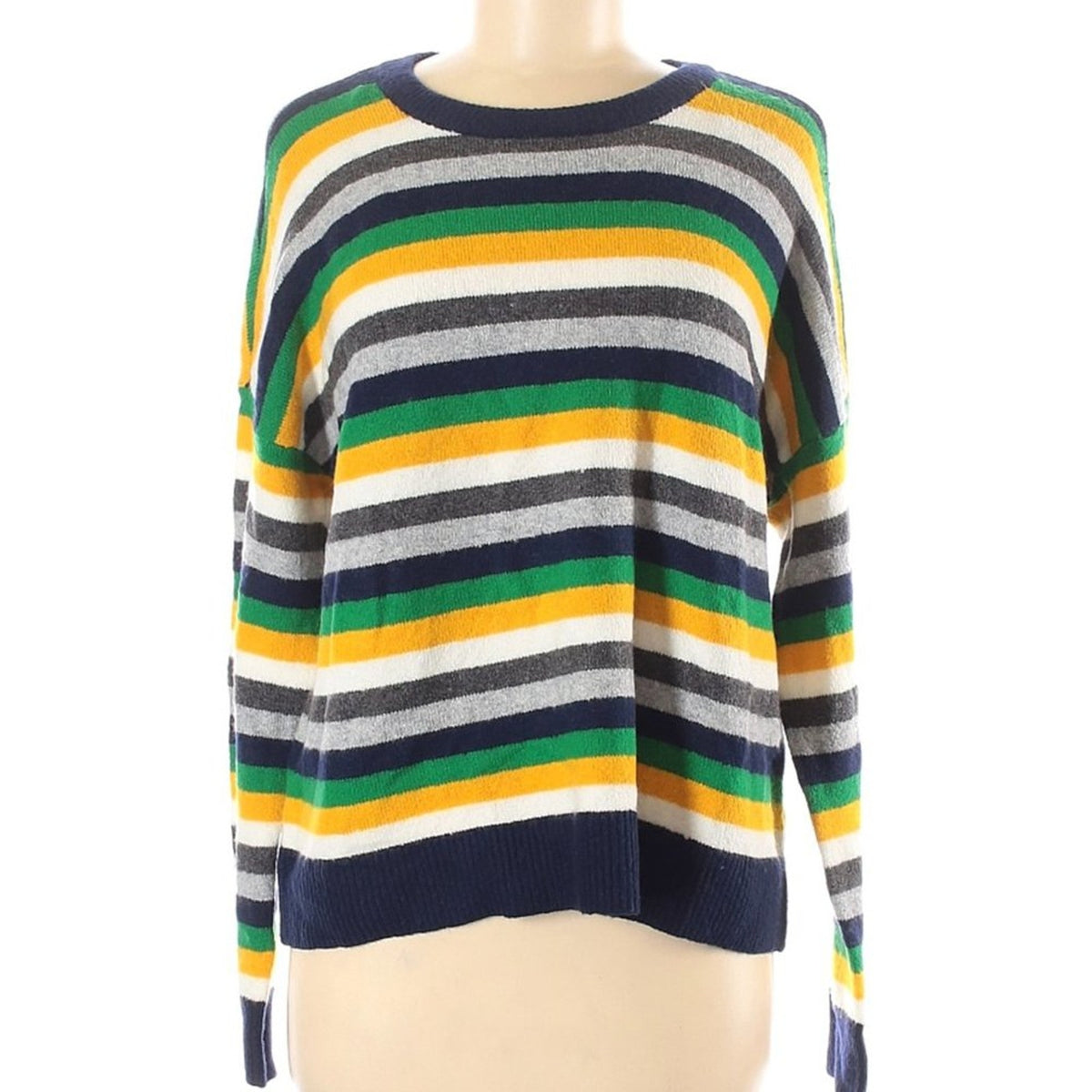 Court & Rowe Long sleeve Pullover Sweater Size Medium Multicolor Striped NEW