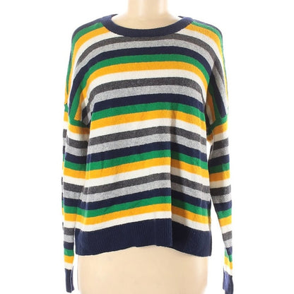 Court & Rowe Long sleeve Pullover Sweater Size Medium Multicolor Striped NEW