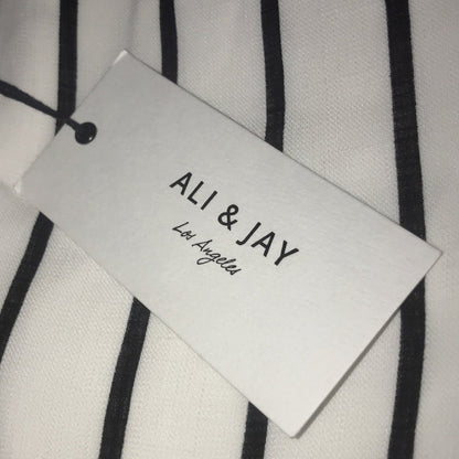 Ali & Jay Blocked Stripe Mini Shift Dress Medium
