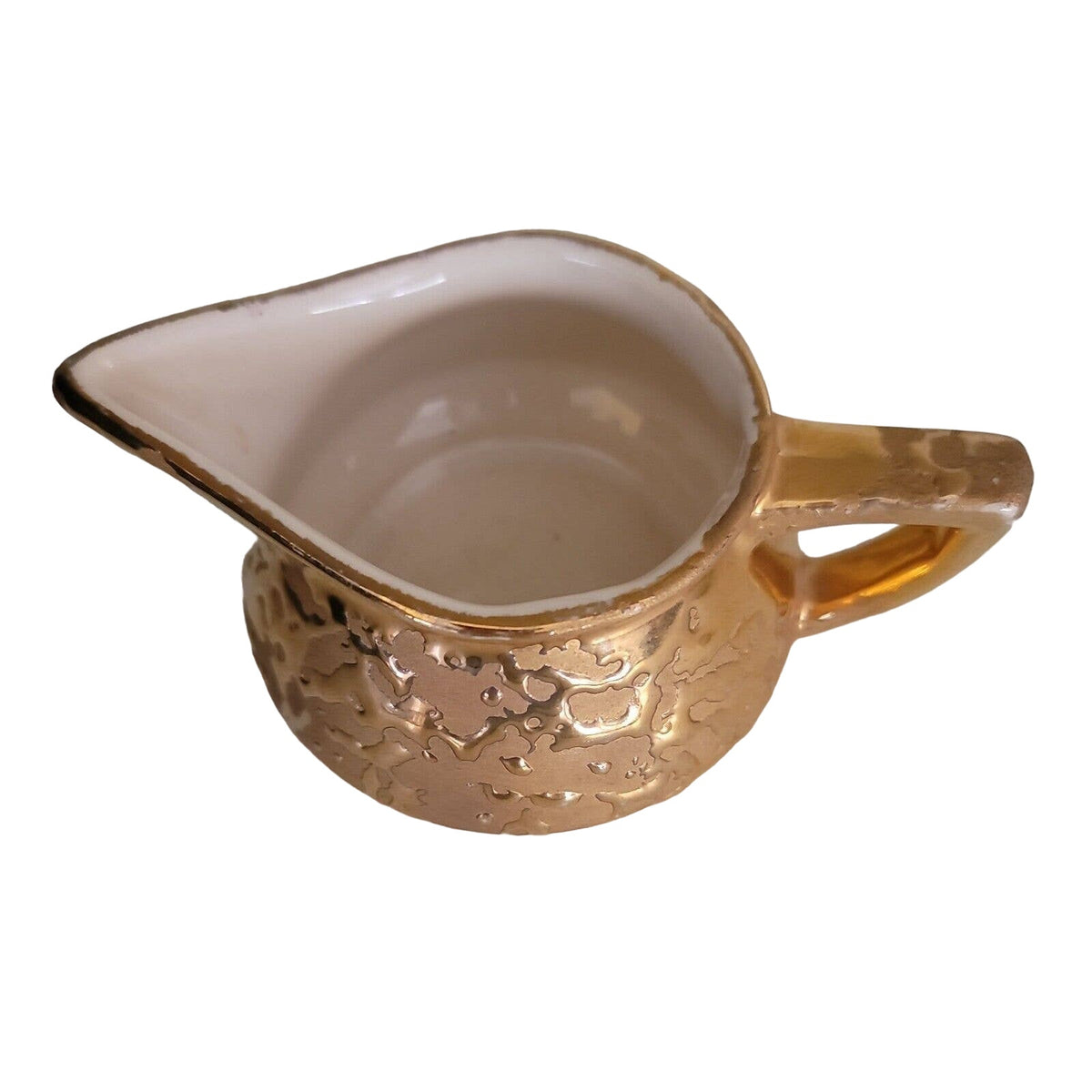 Weeping Bright Gold McCoy USA 24K gold vintage creamer tableware Pitcher