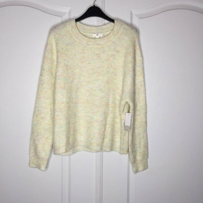BP Marl Pullover Sweater Crew Neck Long Sleeve NEW SMALL confetti multicolor