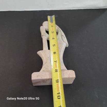 Soapstone Goiania Brazil Statue Handcarved Woman Churn Mortar Pestle