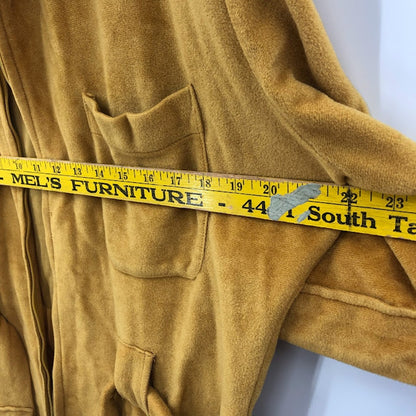 State Maine Vintage goldenrod jumpsuit large Velveteen One Piece Wide lapel