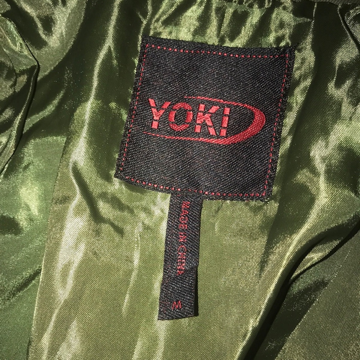 Yoki NEW Olive Lightweight Hooded Jacket Medium Pockets Packable Travel