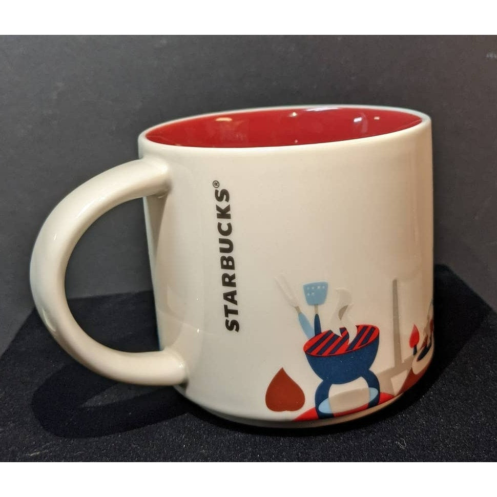 Starbucks Collectible Kansas City You Are Here Coffee Mug Kansas Missouri