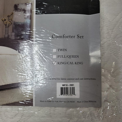 MADISON PARK BISMARCK KING COMFORTER SET PLUSH Faux Fur Bedspread and Shams