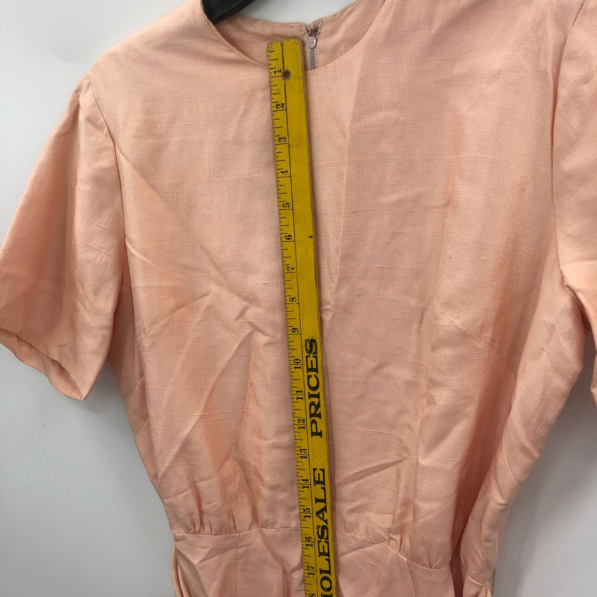 Mancini Women Short Sleeve Tie Waist Mini Dress Back Zip Pink Sz 16