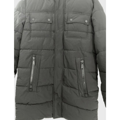 Vince Camuto Hooded Lined Puffer Zip Front Coat Size Small in Black NWT