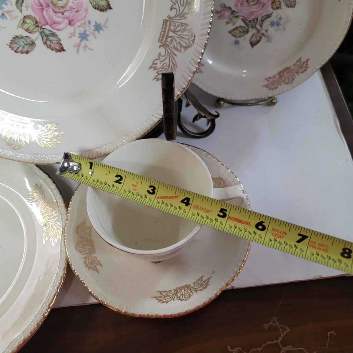 Homer Laughlin Queen Ester Dinner salad bread Plate Bowl cup saucer One Setting