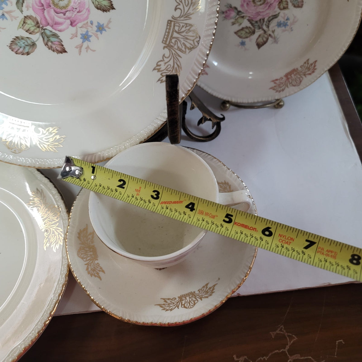 Homer Laughlin Queen Ester Dinner salad bread Plate Bowl cup saucer One Setting