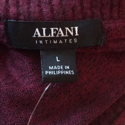 Alfani Cozy Knit Long Sleeve Sleep Top Size Large