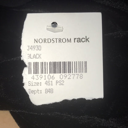J. Crew NWT Petite Black V-Neck Velvet Tank Top Size 4P