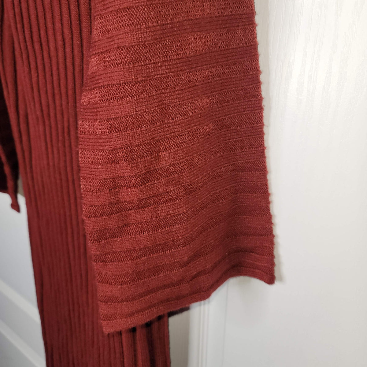 BP Cozy Ribbed Long Sleeve Sweater Dress Turtleneck Burgundy Size Small