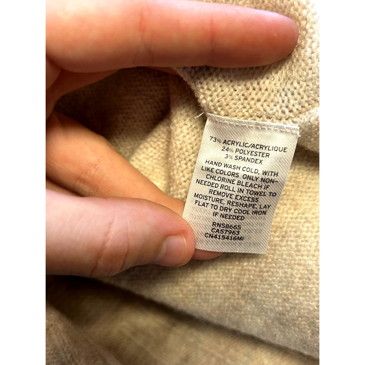 Caslon NWT Oatmeal Side Snap Tunic Sweater Size XL