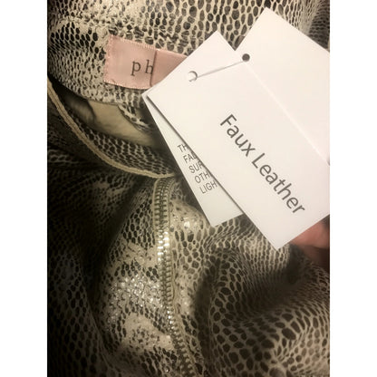 Philosophy NWT Snake Print Faux Leather Moto Jacket Small