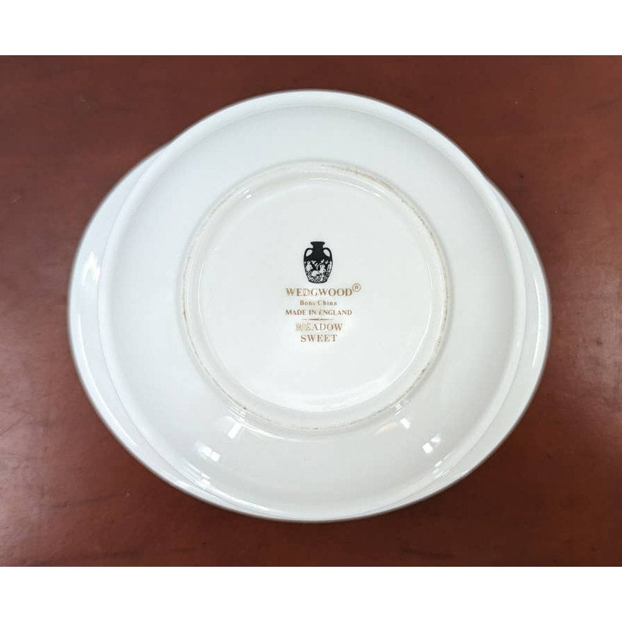 Vintage Flat Cream Soup Bowl Meadow Sweet Bone China by Wedgwood Replacement