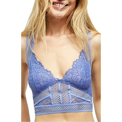 Free People SUMMER Intimately Sitting Pretty Brami Bralette Camisole Small Blue