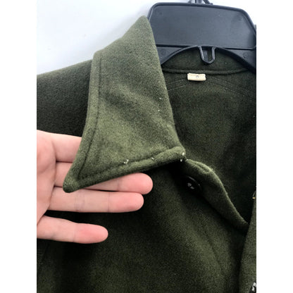 Genuine USA Army Wool Shirts overCoat Jacket Combat Uniform Jacket Olive Small
