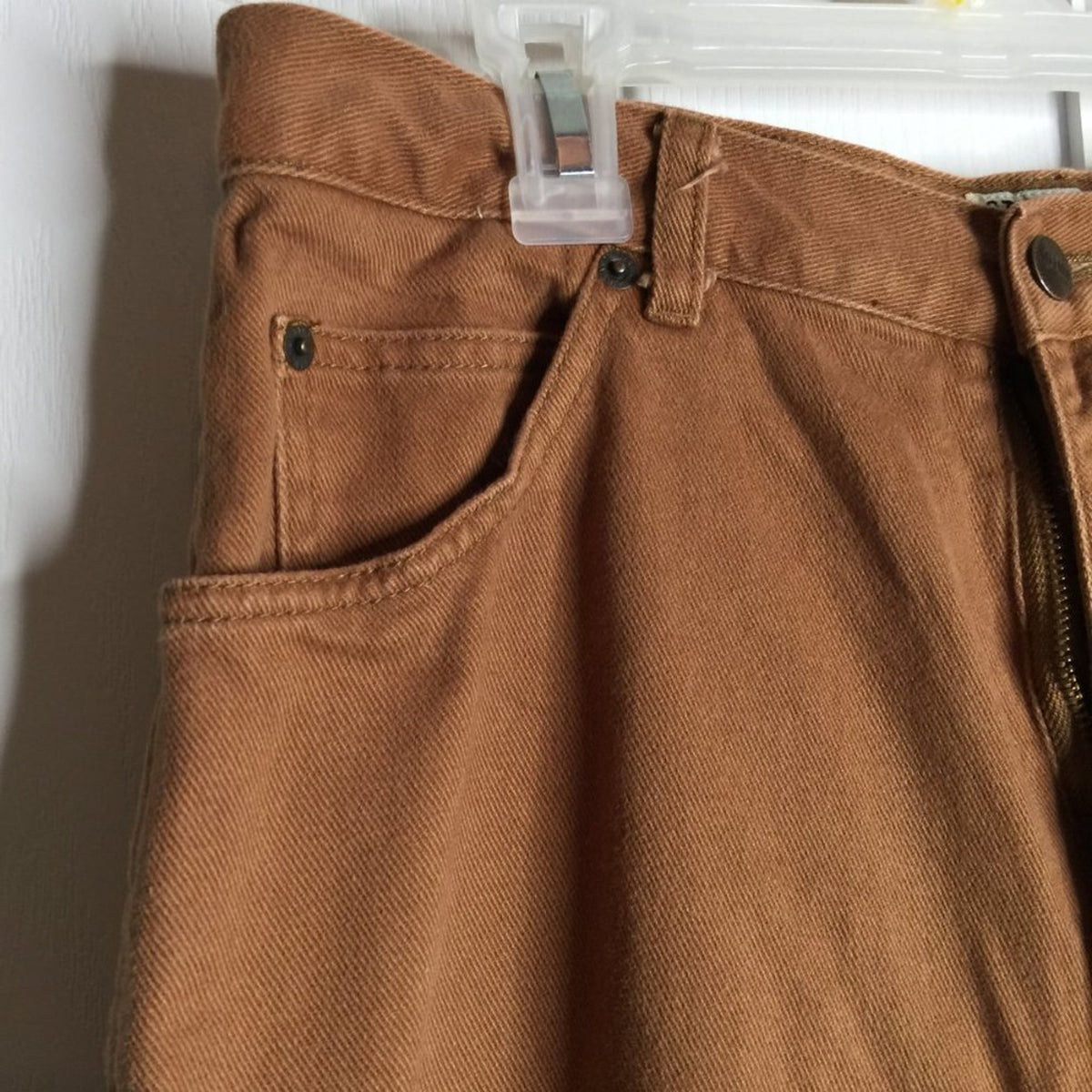 Stefano VINTAGE 80'S Denim High Waist Straight MOM Jeans Brown 100% Cotton 16