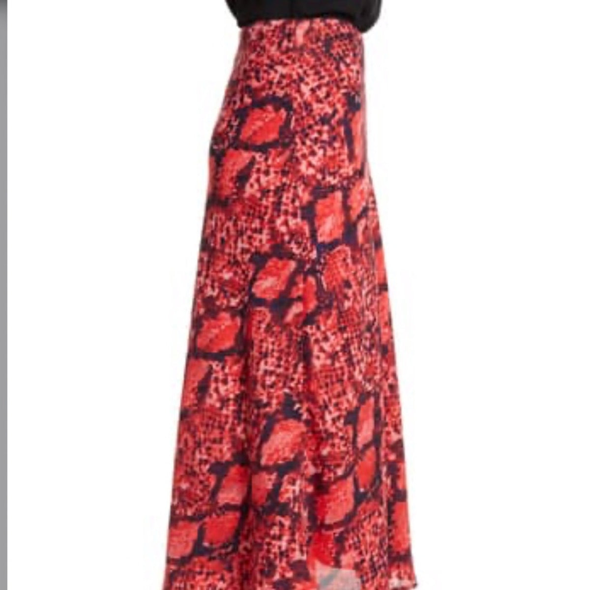 Gibsonlook NEW Roselyn Red Maxi Skirt Size Medium